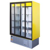 Холодильный шкаф-витрина Айстермо ШХС - 1.2 СПС с раздвижными стеклянными дверьми, передней стенкой из стеклопакета