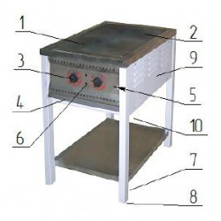 Плита промышленная электрическая с духовкой Арм-Эко ПЕ-3Ш