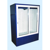 Холодильный шкаф-витрина Айстермо ШХС - 1.4  со стеклянными раздвижными дверями и автооттайкой