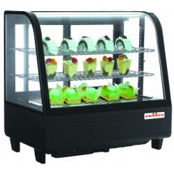 Витрина холодильная кондитерская настольная FROSTY RTW 100 Black (черная)