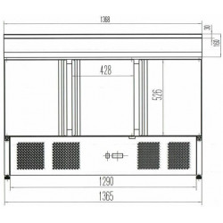 Стол холодильный для пиццы COOLEQ PS300