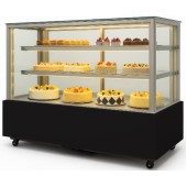Витрина холодильная кондитерская HURAKAN HKN-LPD210S BLACK