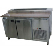 Холодильный стол с гранитной столешницей 2 двери + 2 ящика без борта (1860х700х850) ТМ Tehma