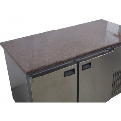 Холодильный стол с гранитной столешницей 2 двери без борта (1400х700х850) ТМ Tehma