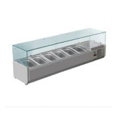 Витрина холодильная для топппинга со стеклом HKN-GXD1400GC