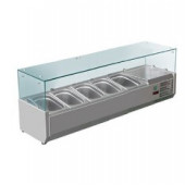Витрина холодильная для топппинга со стеклом HKN-GXD1200GC