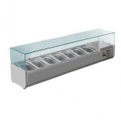 Витрина холодильная для топппинга со стеклом HKN-GXD1800GC