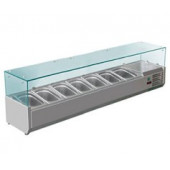 Витрина холодильная для топппинга со стеклом HKN-GXD1500GC