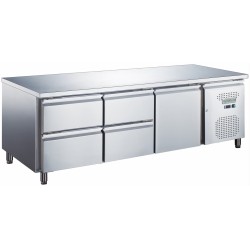 Стол холодильный GoodFood GF-UGN1640TN-HC UNDERCOUNTER четыре ящика
