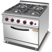 Плита газовая с электрической духовкой GoodFood GP4AFLNG