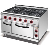Плита газовая с электрической духовкой GoodFood GP6AFLNG
