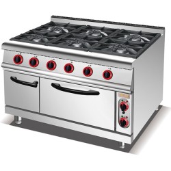 Плита газовая с электрической духовкой GoodFood GP6AFLNG