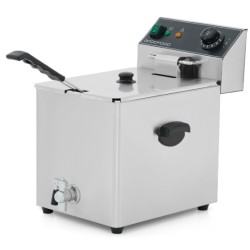 Фритюрница электрическая GoodFood EF8T BLACK с краном