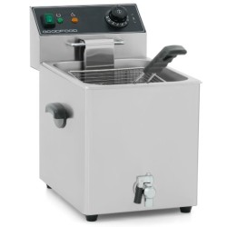 Фритюрница электрическая GoodFood EF8T BLACK с краном
