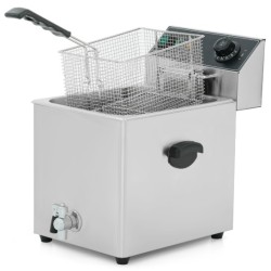 Фритюрница электрическая GoodFood EF8T BLACK с краном