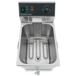 Фритюрница электрическая GoodFood EF8T BLACK с краном
