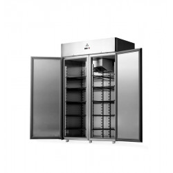 Холодильный шкаф Arkto V 1.4 G, универсальный, двухдверный (нерж)