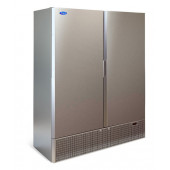 Холодильный шкаф МХМ Капри 1,12 М, двухдверный (нерж)