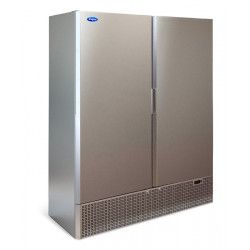 Холодильный шкаф МХМ Капри 1,12 УМ, универсальный, двухдверный (нерж)