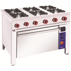 Плита газовая Кий-В ПГДЕ-6-Б с электродуховкой