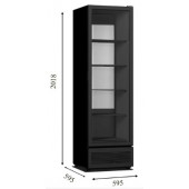 Холодильный шкаф-витрина Crystal Amazon 400 Economy